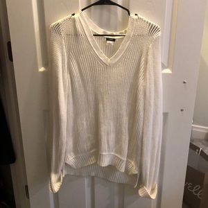 White JCrew summer sweater